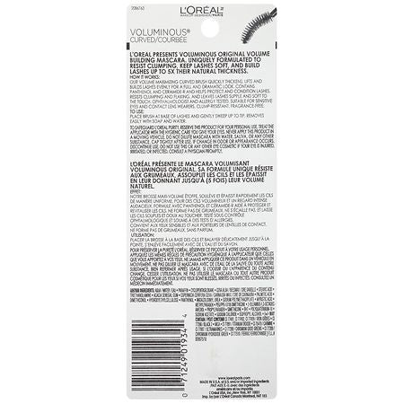 L'Oreal Paris Voluminous Original Curved Brush Mascara, Dramatic Length