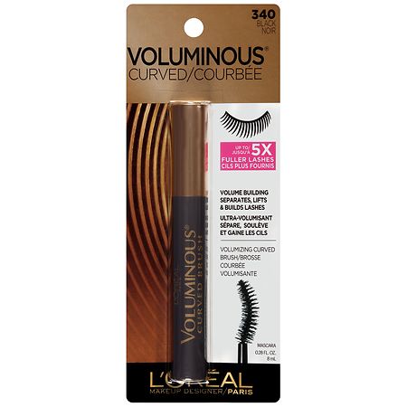 L'Oreal Paris Voluminous Original Curved Brush Mascara, Dramatic Length